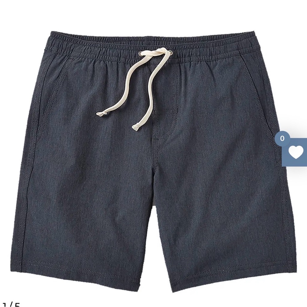 Fair Harbor Charcoal Gray Shorts with Elastic Waist